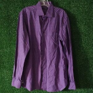 Hammer Made Stylish Purple Checkered Men's Shirt